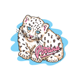 Стикер Белый Барс