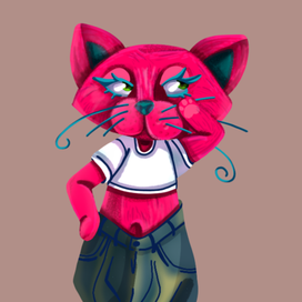 Кошка-модница