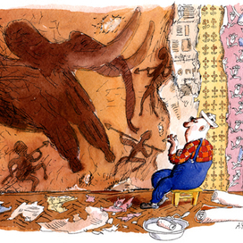 Стена. Карикатура