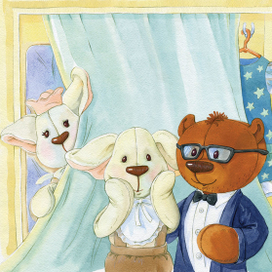 Иллюстрация к книге "Маленькие Эльфики в мире моды"