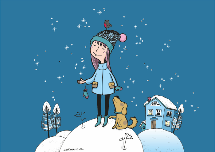 Девочка и снег