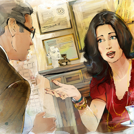 недуховная иллюстрация в журнал 