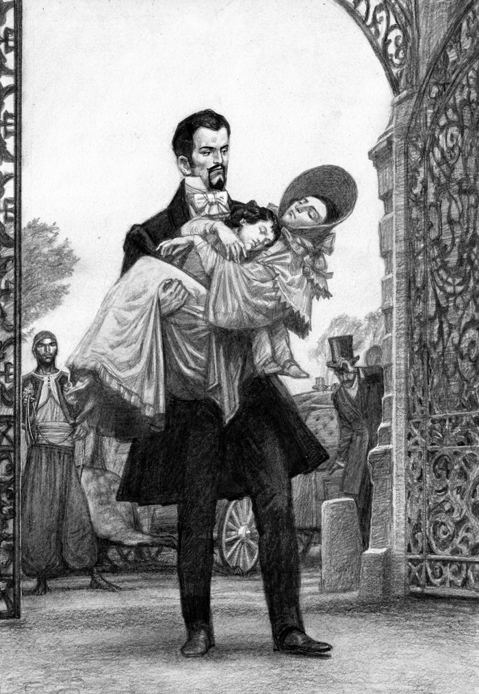 А.Дюма. Граф Монте-Кристо. Серая в яблоках пара.