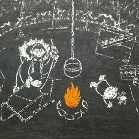 Внутри чума