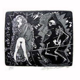 Экслибрис АГ ,,Девушка и смерть,,