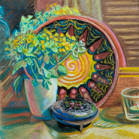 Натюрморт на фоне зеркала