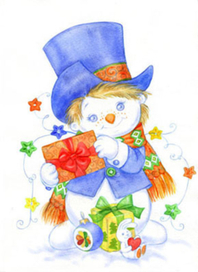 Снеговичок с подарками