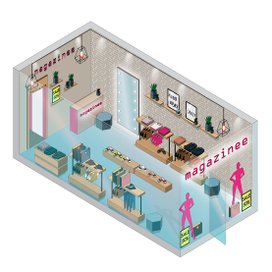 Шоурум. Изометрия