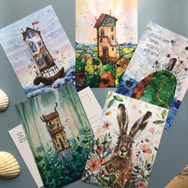 Комплект из 5 открыток