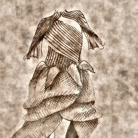 Эскиз костюма цветка.