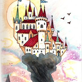 Замок на скале