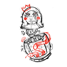 Эскизы тату на русскую тематику 