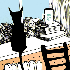 Задумчивый вечер из серии "Жизнь с черным котом"