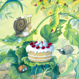 Илл-я для книги Е.Степановой "Кто испёк пирог?"