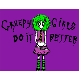 Странная девочка в комикс стиле