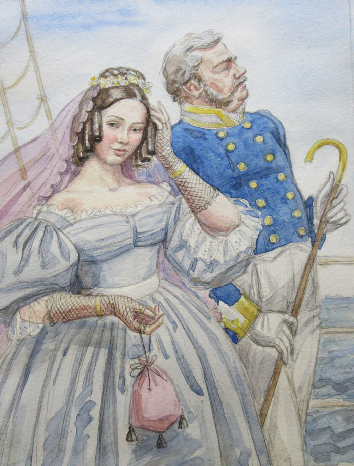 Иллюстрация к рассказу Чарльза Диккенса "Семейство Тагс в Рэмсете",2022