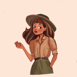 Девушка в шляпе 