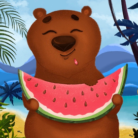 Медведь на отдыхе