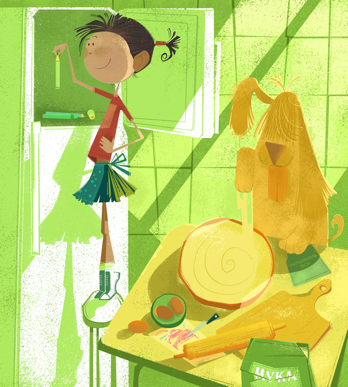 Пирог с карандашами