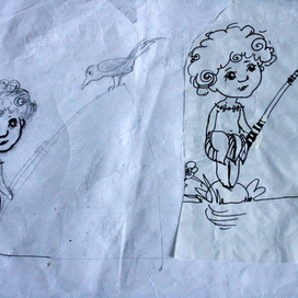 Эскизы для компьютерной игры.