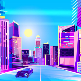 neon city