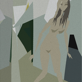 Девушка, бегущая по коридору