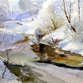 Настоящая зима на р.Кекавине.