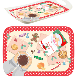 новогодний поднос