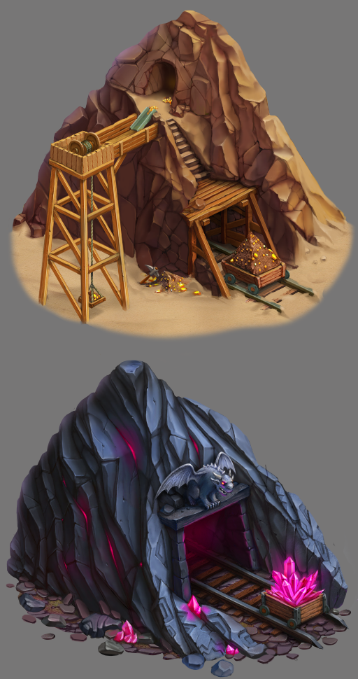 Графика для игры. Шахты