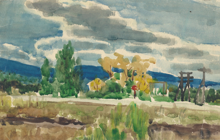 Один из армейских этюдов на природе под Хабаровском.