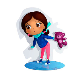 девочка на катке