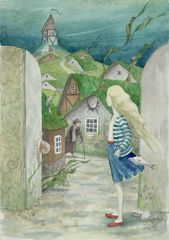 У ворот подводной деревни