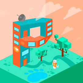 Домик для кота Пикселя