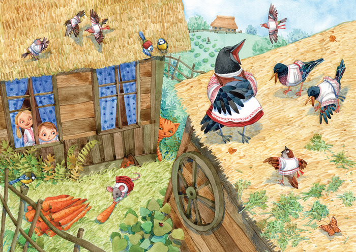 мышь и воробей