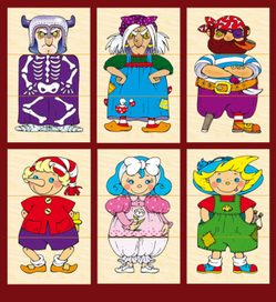 КАРТИНКИ разрезные "СКАЗОЧНЫЕ ГЕРОИ"