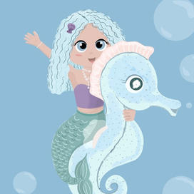 Малышка русалочка