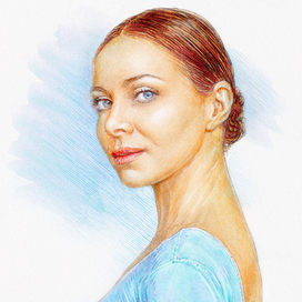 Портрет актрисы Екатерины Гусевой (фрагмент)