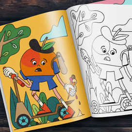 Иллюстрации для книжки-раскраски