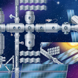 Космос. Станция Мир