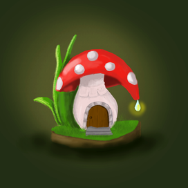 Милый домик -гриб!