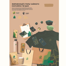 Фирменный стиль чайного магазина