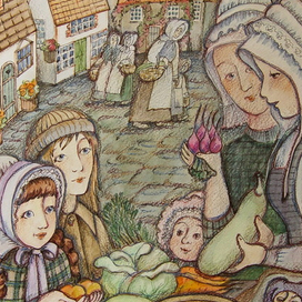 Дети в старом городке