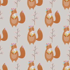 Детский паттерн лисички