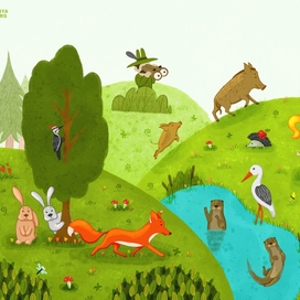 Лесные животные