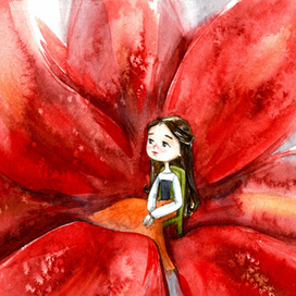 иллюстрация к сказке Дюймовочка