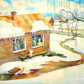 Иллюстрации для детской книги "Как смастерить скворечник"