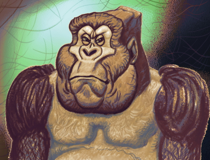 Гаврил Гориллыч. Компьютерная графика, 2017 г.