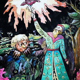 Вторая часть триптиха к сказке "Аленький цветочек"