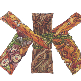 Ж шрифт "Чипполино"