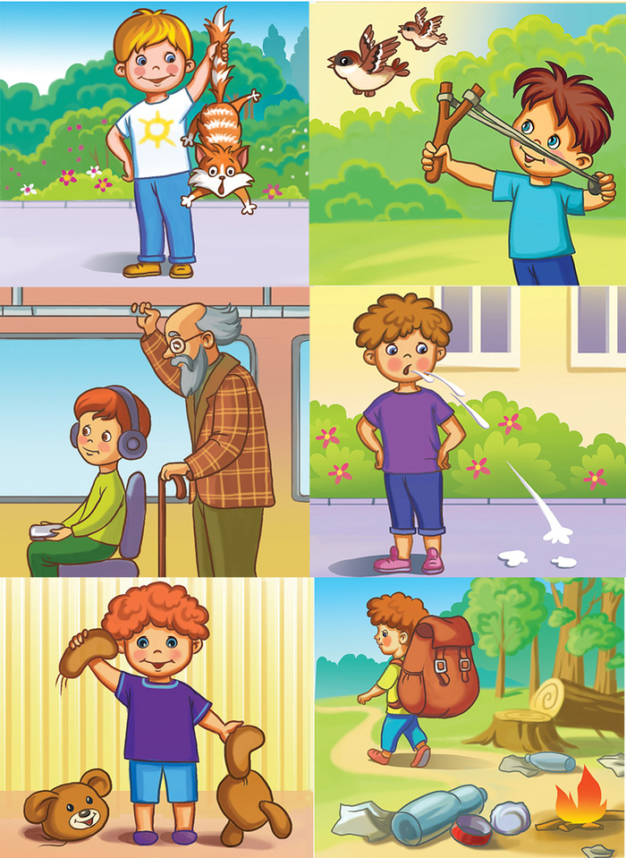 Карточки к игре " Что такое хорошо"